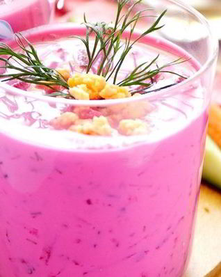 Холодный борщ по-польски