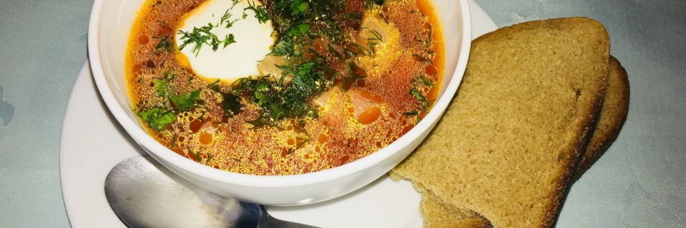 Красный борщ из индейки