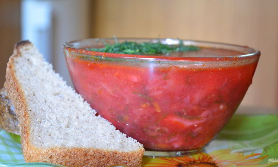 Рецепт красного борща