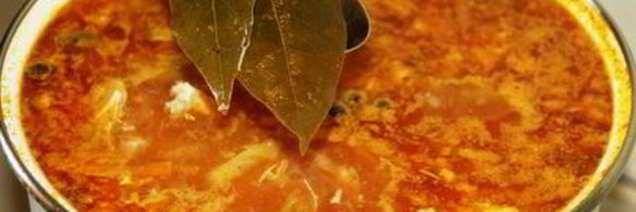 летний борщ без свеклы с помидорами