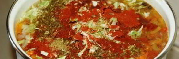 летний борщ без свеклы с помидорами