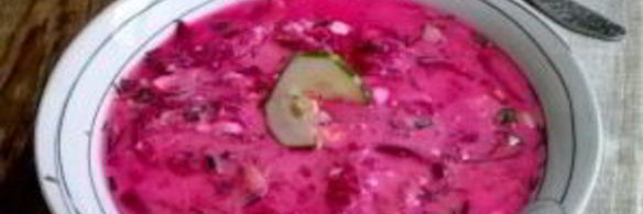 литовский холодный борщ