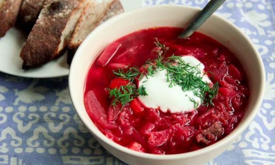 Рецепт очень вкусного борща к обеду