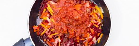 постный борщ на ароматном масле