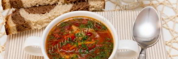 постный борщ на ароматном масле