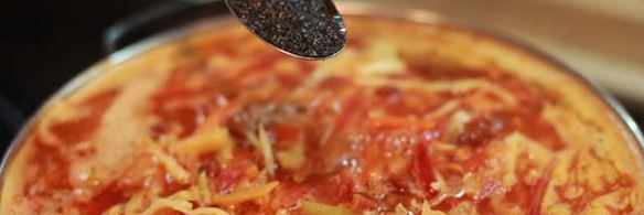 постный борщ с фасолью