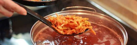 постный борщ с фасолью