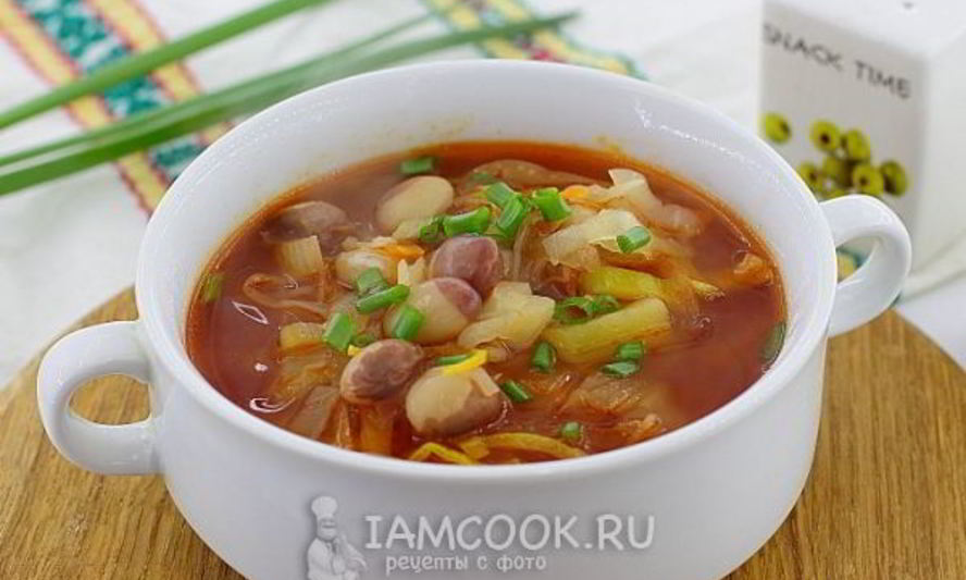 Рецепт постного красного борща