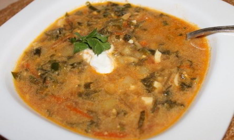 Рецепт украинского борща со щавелем