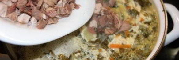 зеленый борщ