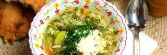 зеленый борщ