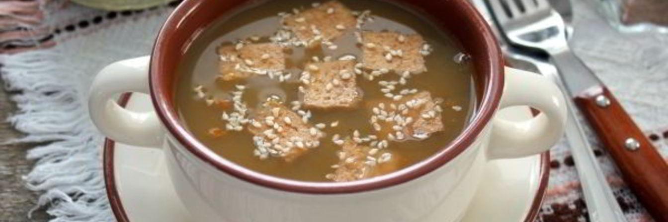 Чечевичный суп с тофу