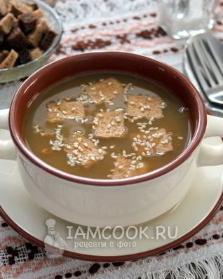 Чечевичный суп с тофу