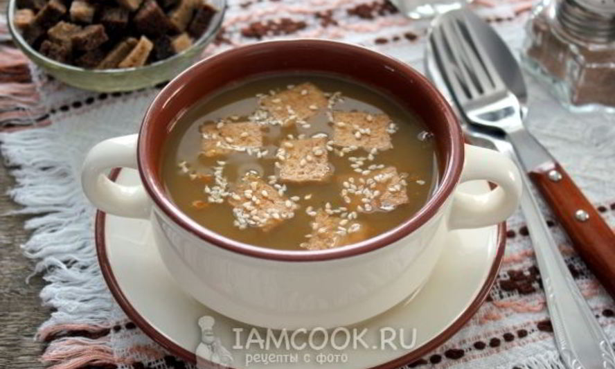 Рецепт чечевичного супа с тофу