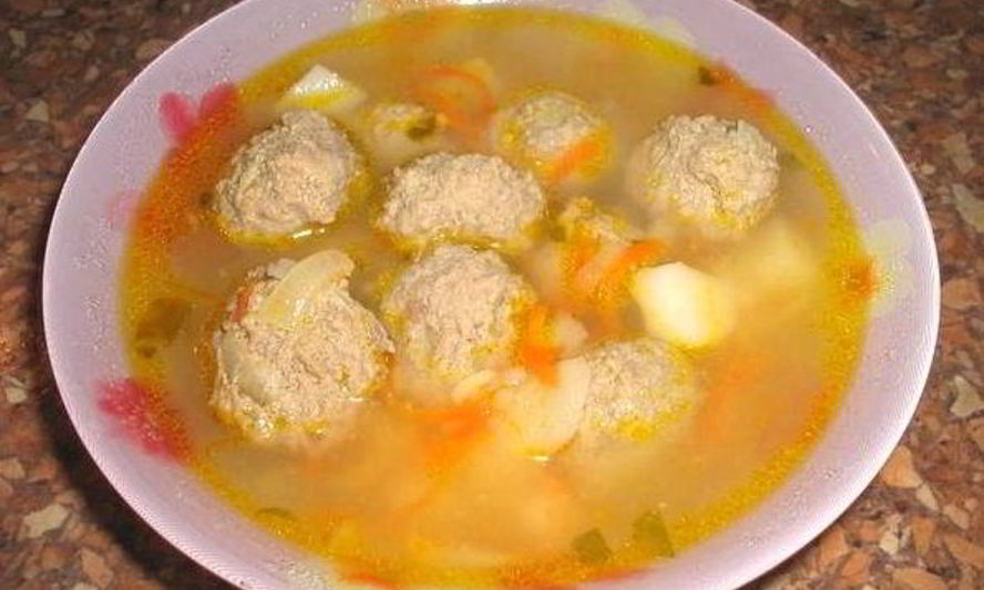 Рецепт горохового супа с фрикадельками