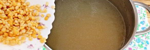 гороховый суп с грибами