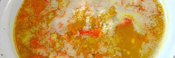 гороховый суп с копченой курицей