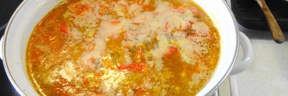 гороховый суп с копченой курицей