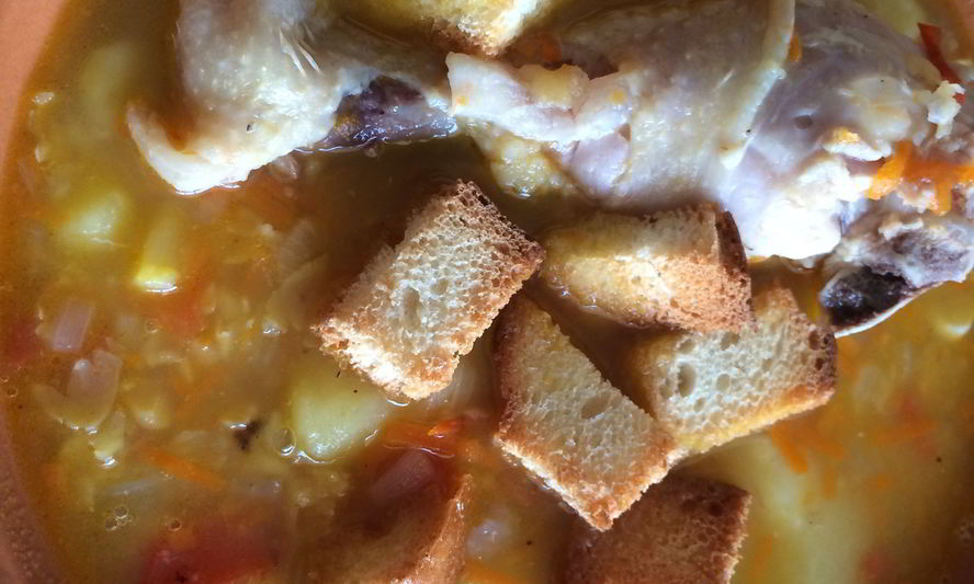 Рецепт горохового супа с курицей