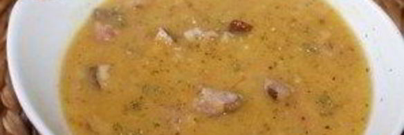 суп гороховый с копченостями