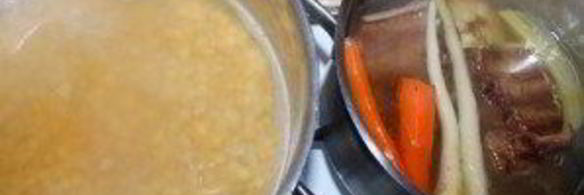 суп гороховый с копченостями