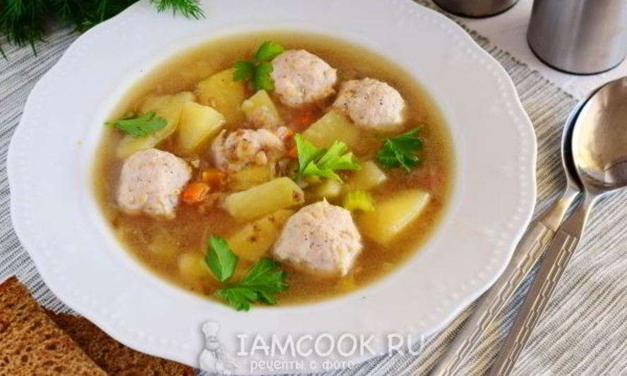 Рецепт гречневого супа с фрикадельками