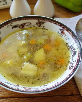 Грибной суп с лисичками