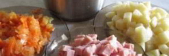 картофельный суп в хлебе