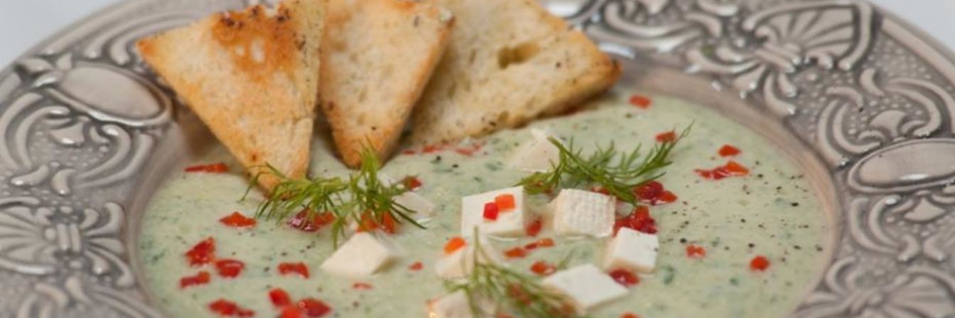 Холодный огуречный суп