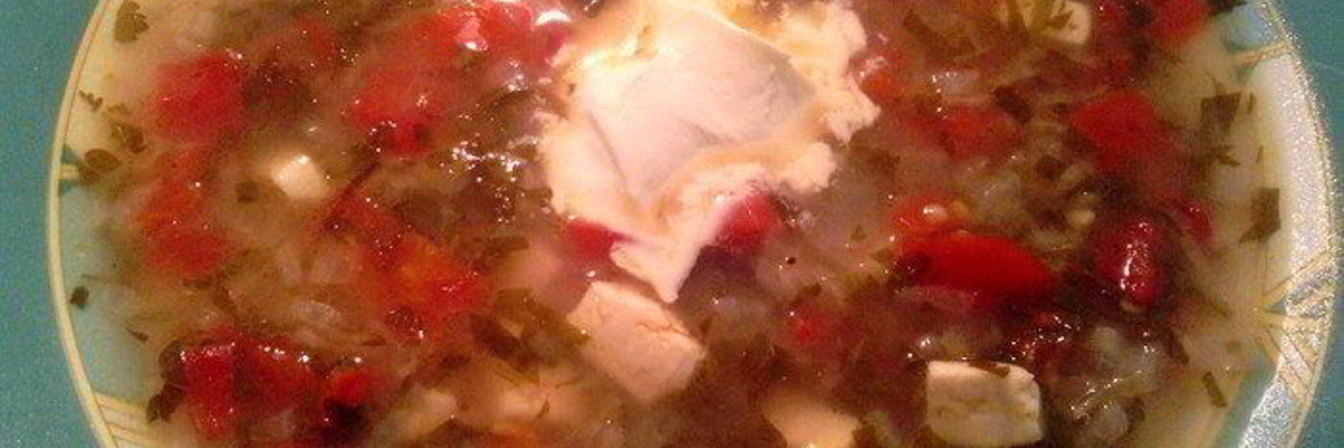 Хорватский суп с брынзой