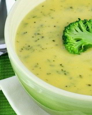 Крем-суп из брокколи со сливками