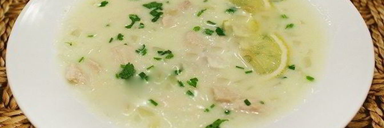 Куриный суп с лимоном