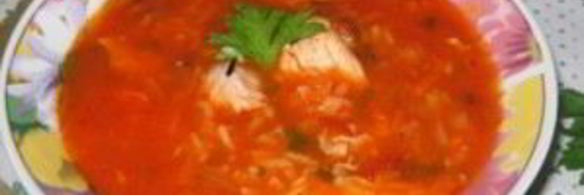 куриный суп с томатной пастой