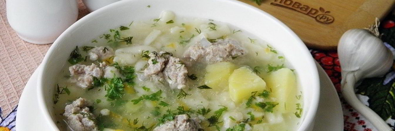 Ленивый суп с фрикадельками