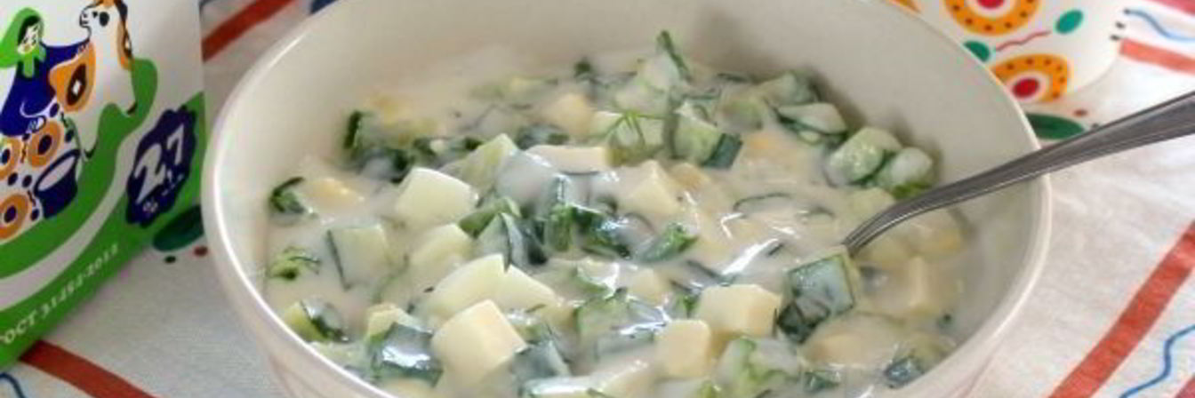 Диетическая окрошка