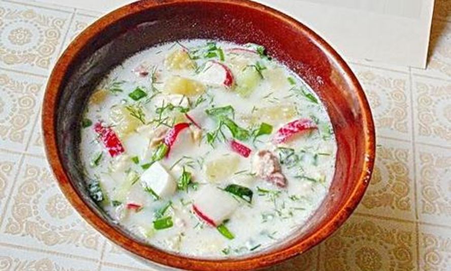 Рецепт окрошки днестровской с курицей