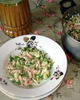 Окрошка на березовом соке