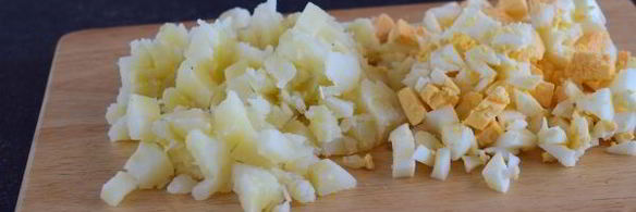 окрошка на кефире с колбасой