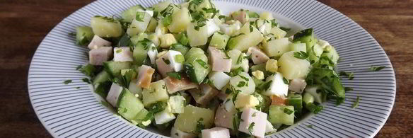 окрошка на кефире