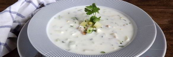 окрошка на кефире