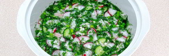 окрошка на сыворотке