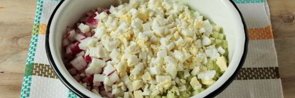 окрошка с хреном