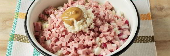 окрошка с хреном