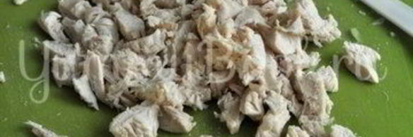 окрошка с курицей на квасе