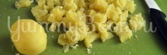 окрошка с курицей на квасе