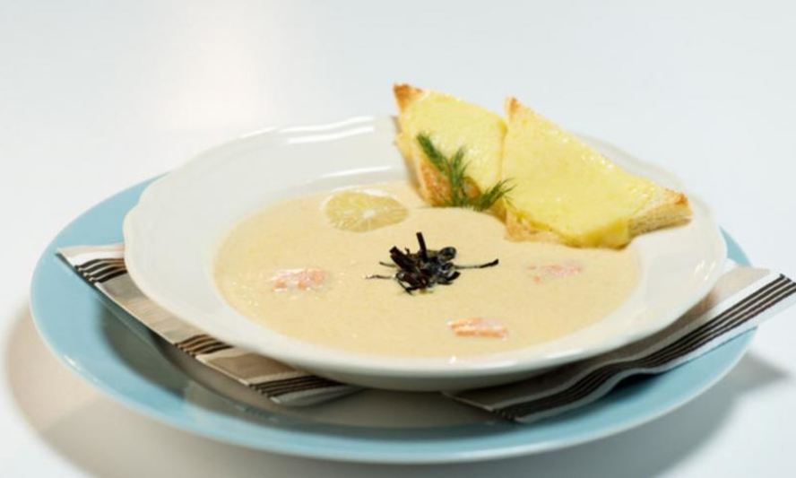 Рецепт крема-супа из горбуши с овощами