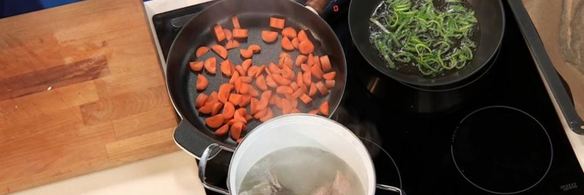 крем-суп из горбуши с овощами