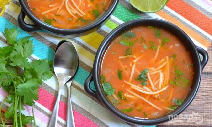 Рецепт супа овощной с вермишелью