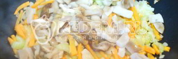 постный суп с фасолью и грибами