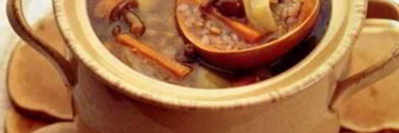 Постный суп с грибами и гречкой